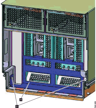 I/O enclosure power supply retention bracket