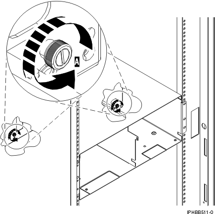 Unscrew thumbscrews on I/O backplane