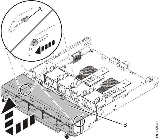 Removing the disk drive backplane